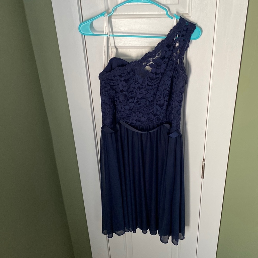 Navy blue bridesmaid dress